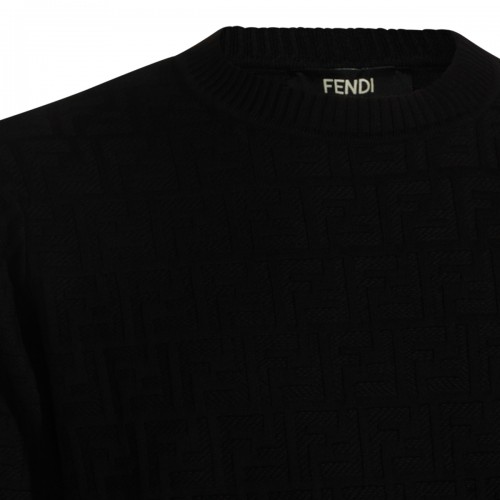 BLACK WOOL KNITWEAR