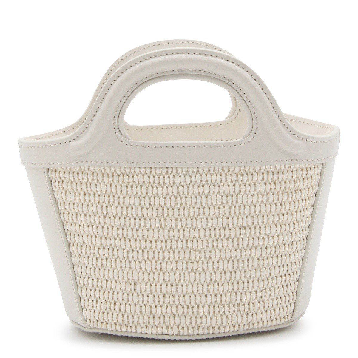 WHITE CANVAS AND LEATHER TROPICALIA...