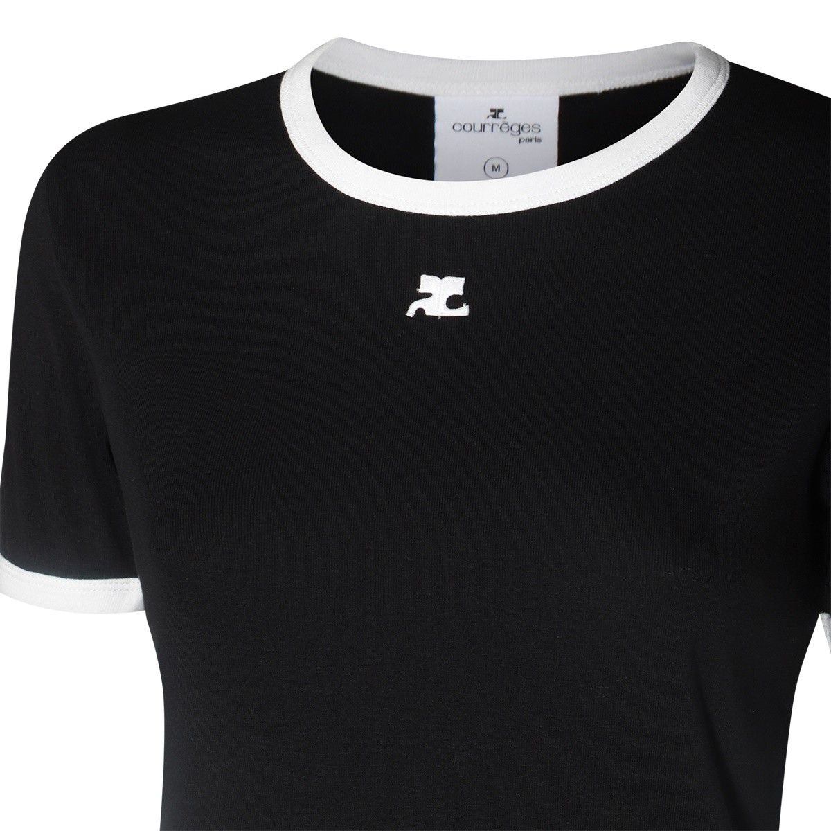 BLACK COTTON T-SHIRT