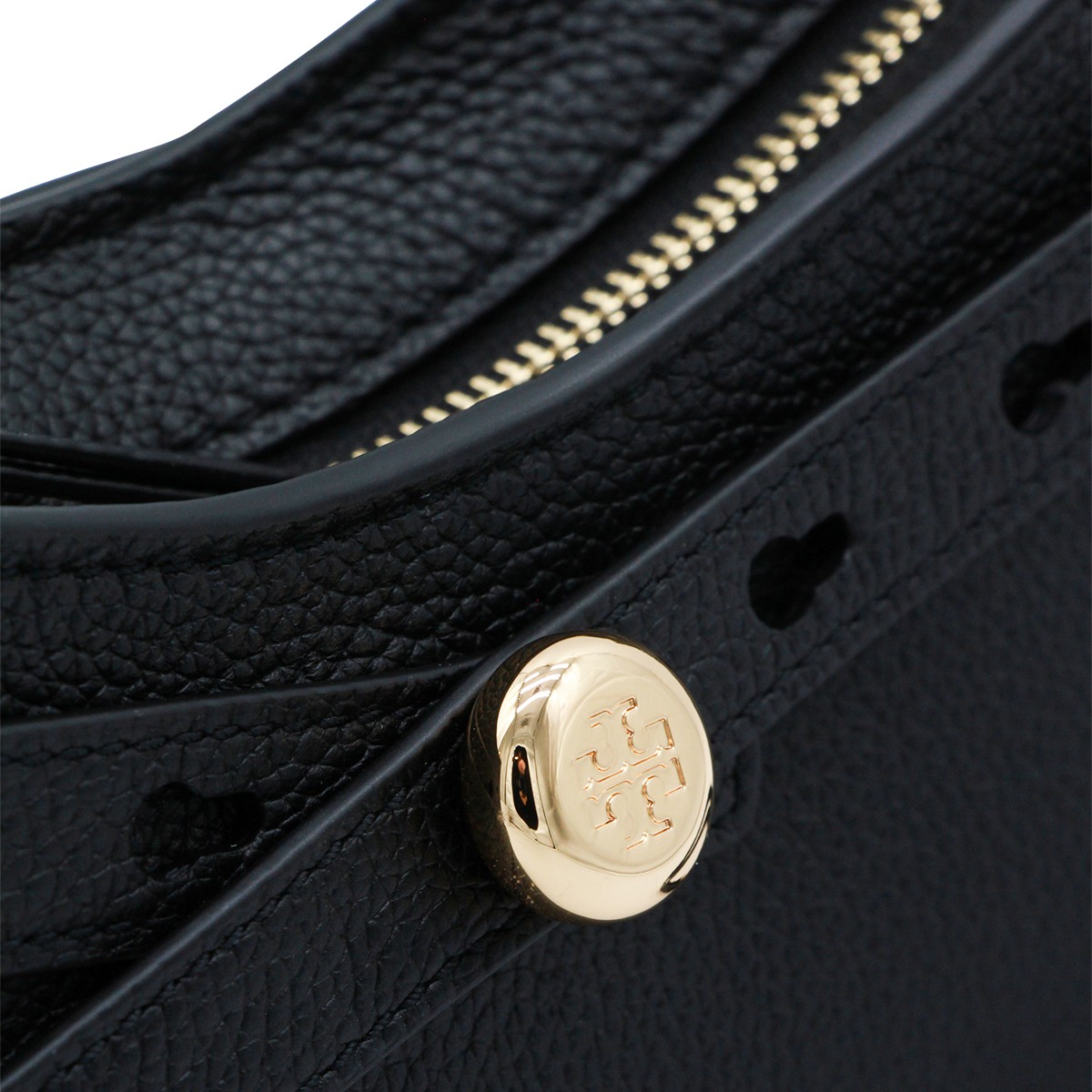 BLACK LEATHER CROSSBODY BAG