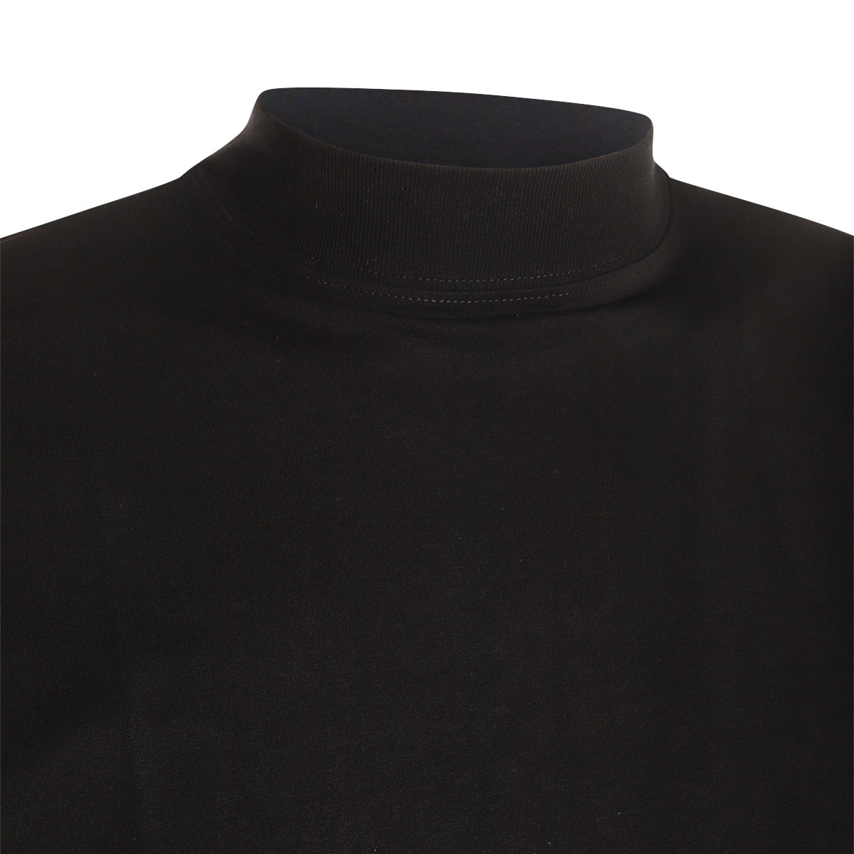 BLACK COTTON T-SHIRT