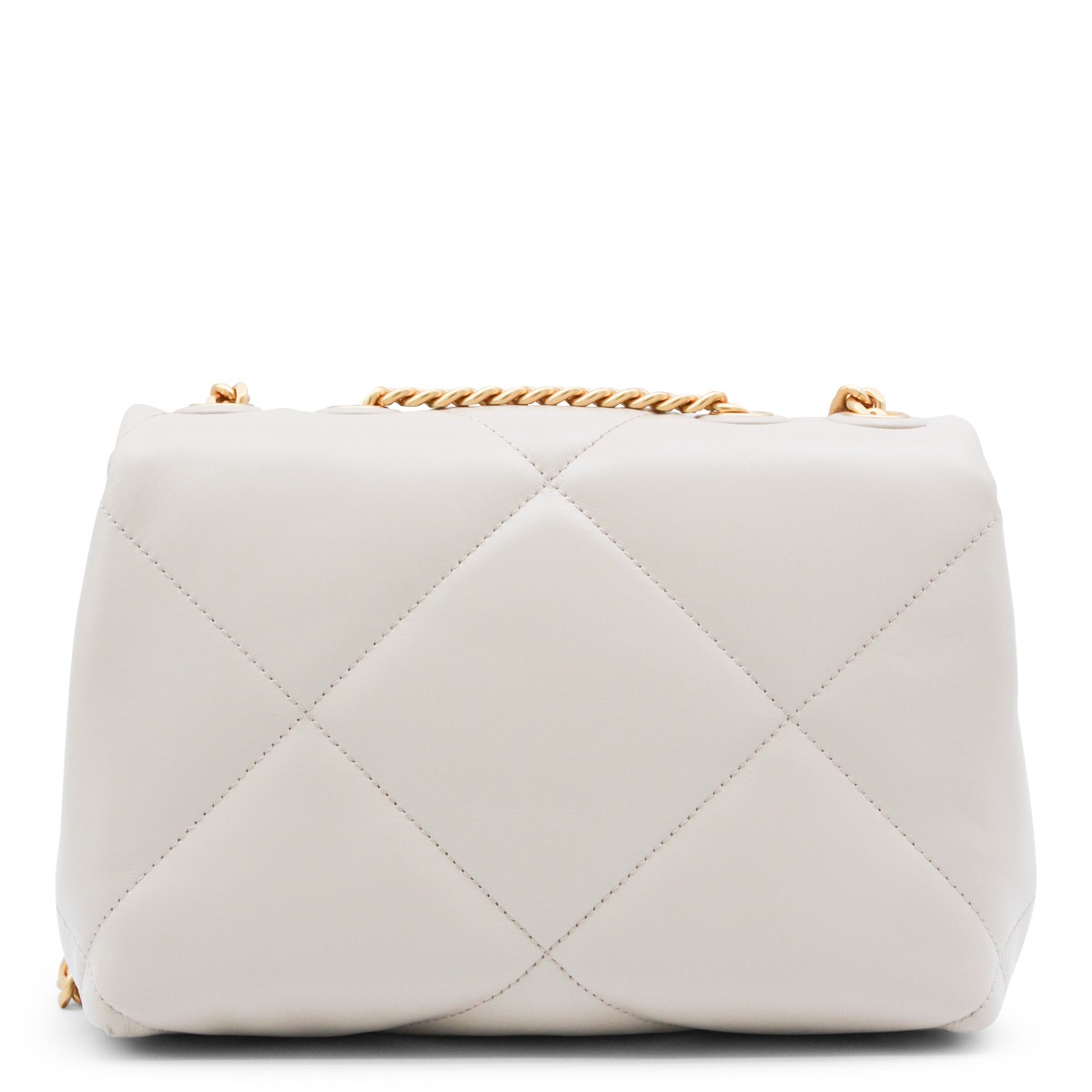 WHITE LEATHER SHOULDER BAG