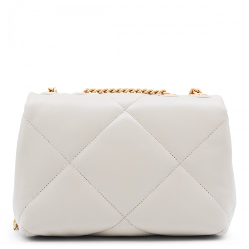 WHITE LEATHER SHOULDER BAG