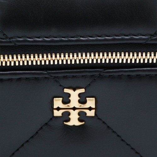 BLACK LEATHER CROSSBODY BAG