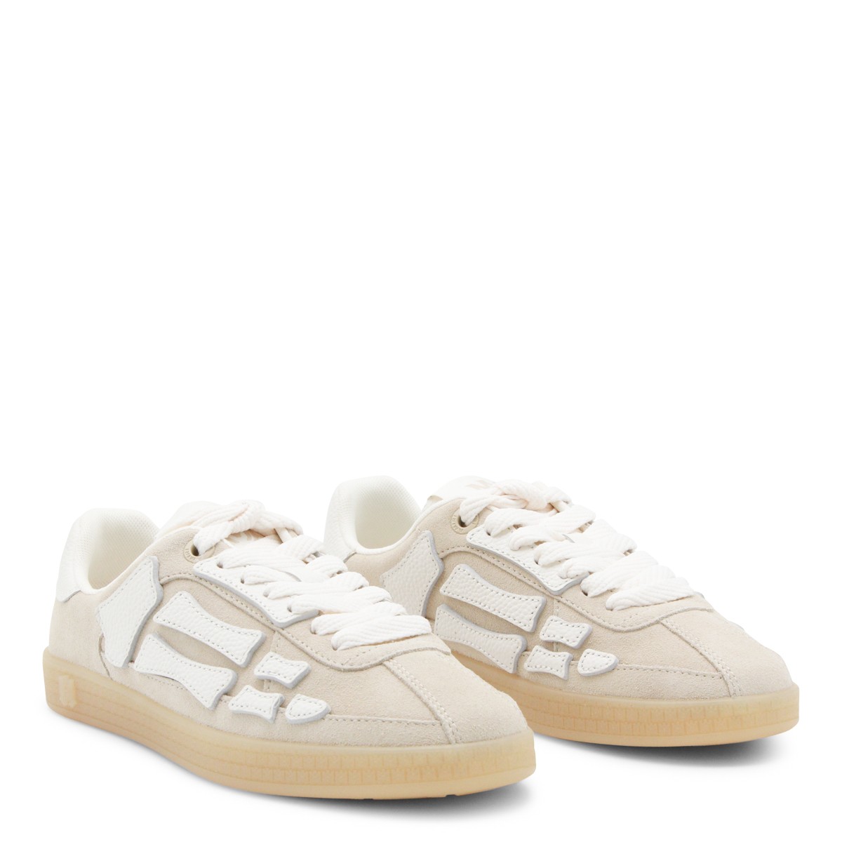 BEIGE LEATHER SNEAKERS