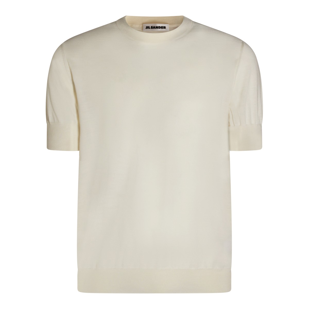 WHITE WOOL T-SHIRT