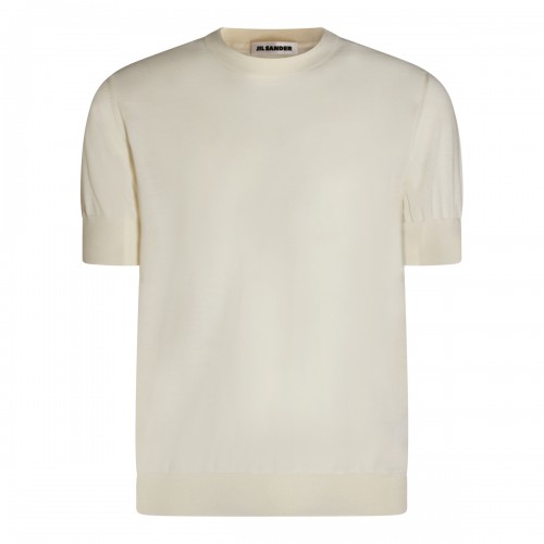 WHITE WOOL T-SHIRT
