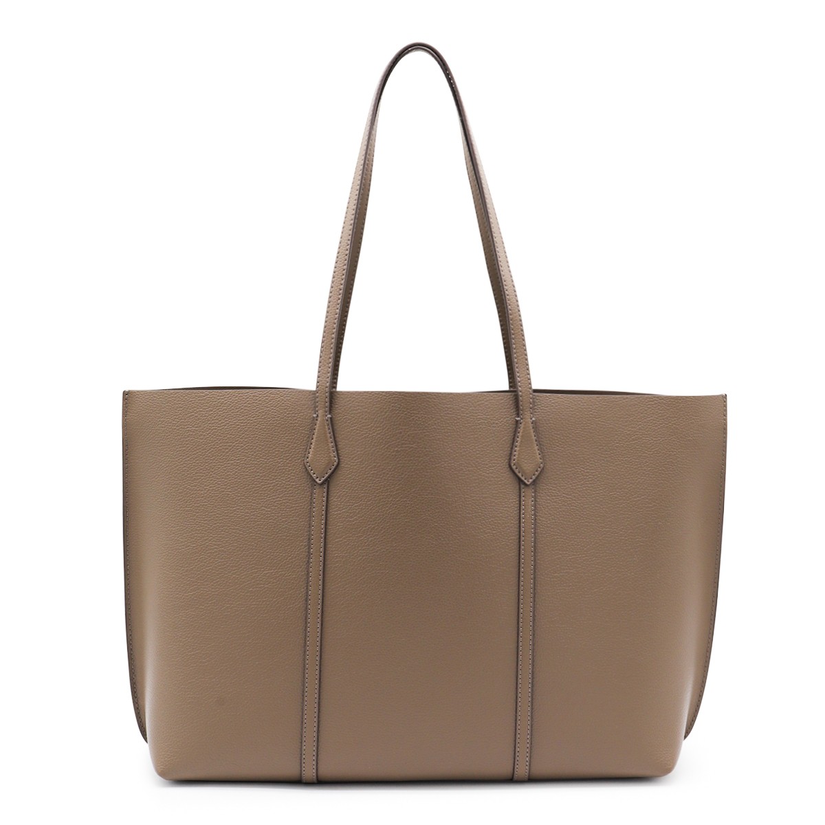 BROWN LEATHER PERRY TOTE BAG