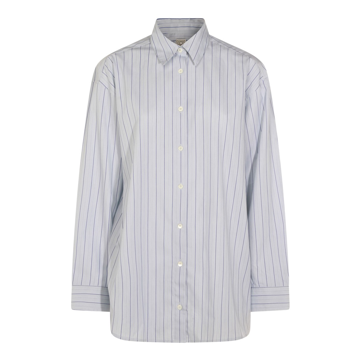 AZURE COTTON CLASSIC STRIPE SHIRT