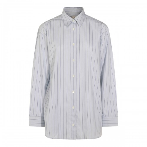 AZURE COTTON CLASSIC STRIPE SHIRT