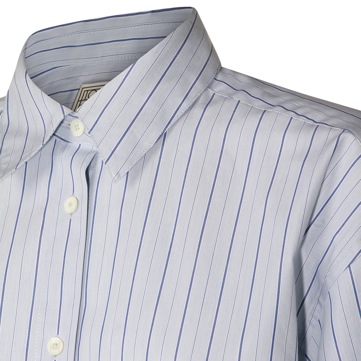 AZURE COTTON CLASSIC STRIPE SHIRT