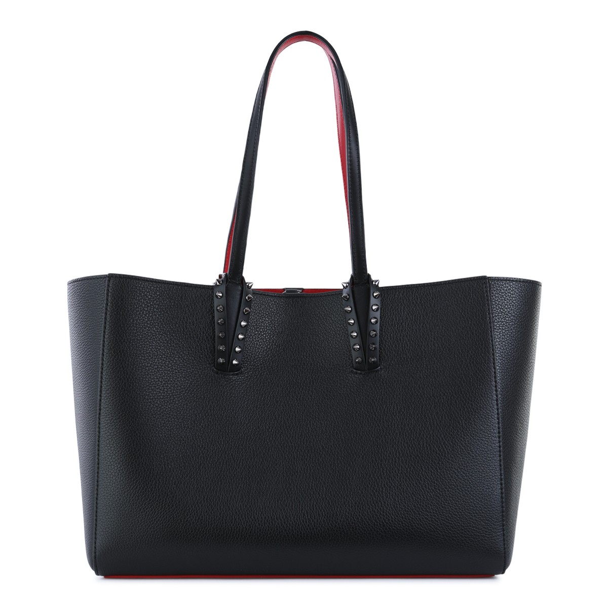 BLACK LEATHER CABATA SOFT SMALL TOTE