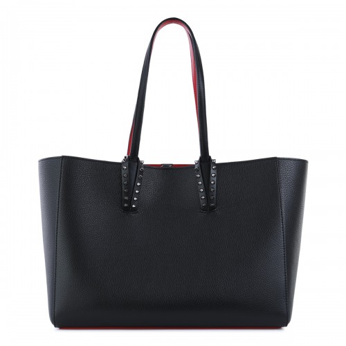 BLACK LEATHER CABATA SOFT SMALL TOTE