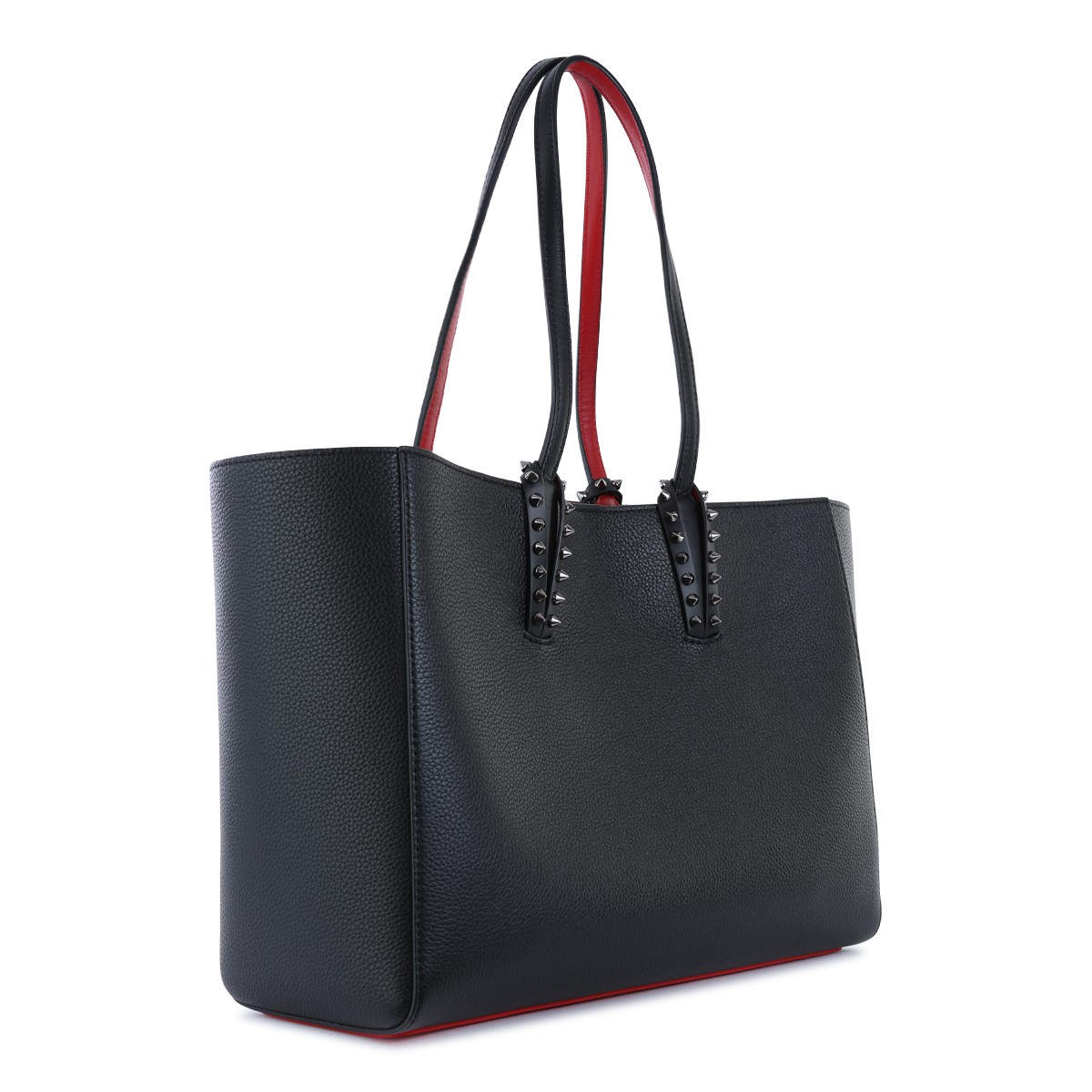 BLACK LEATHER CABATA SOFT SMALL TOTE