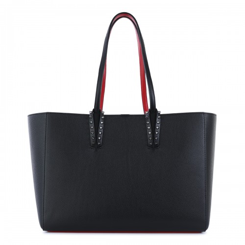 BLACK LEATHER CABATA SOFT SMALL TOTE