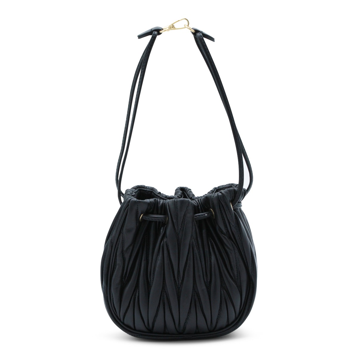BLACK LEATHER MINI BAG
