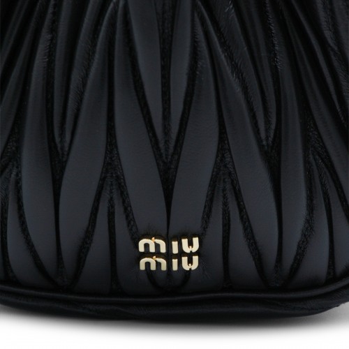 BLACK LEATHER MINI BAG