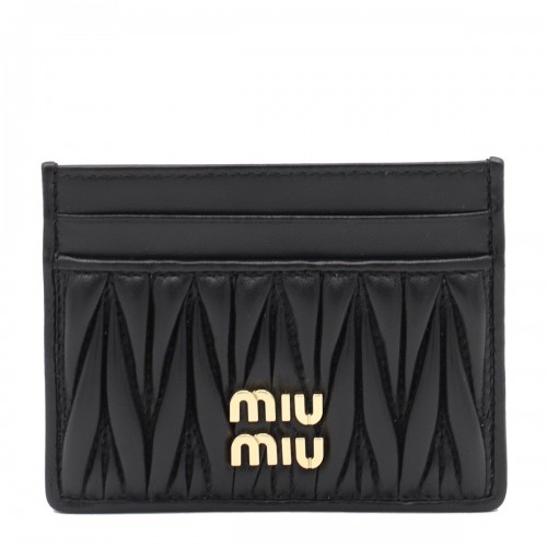 BLACK LEATHER CARD HOLDER