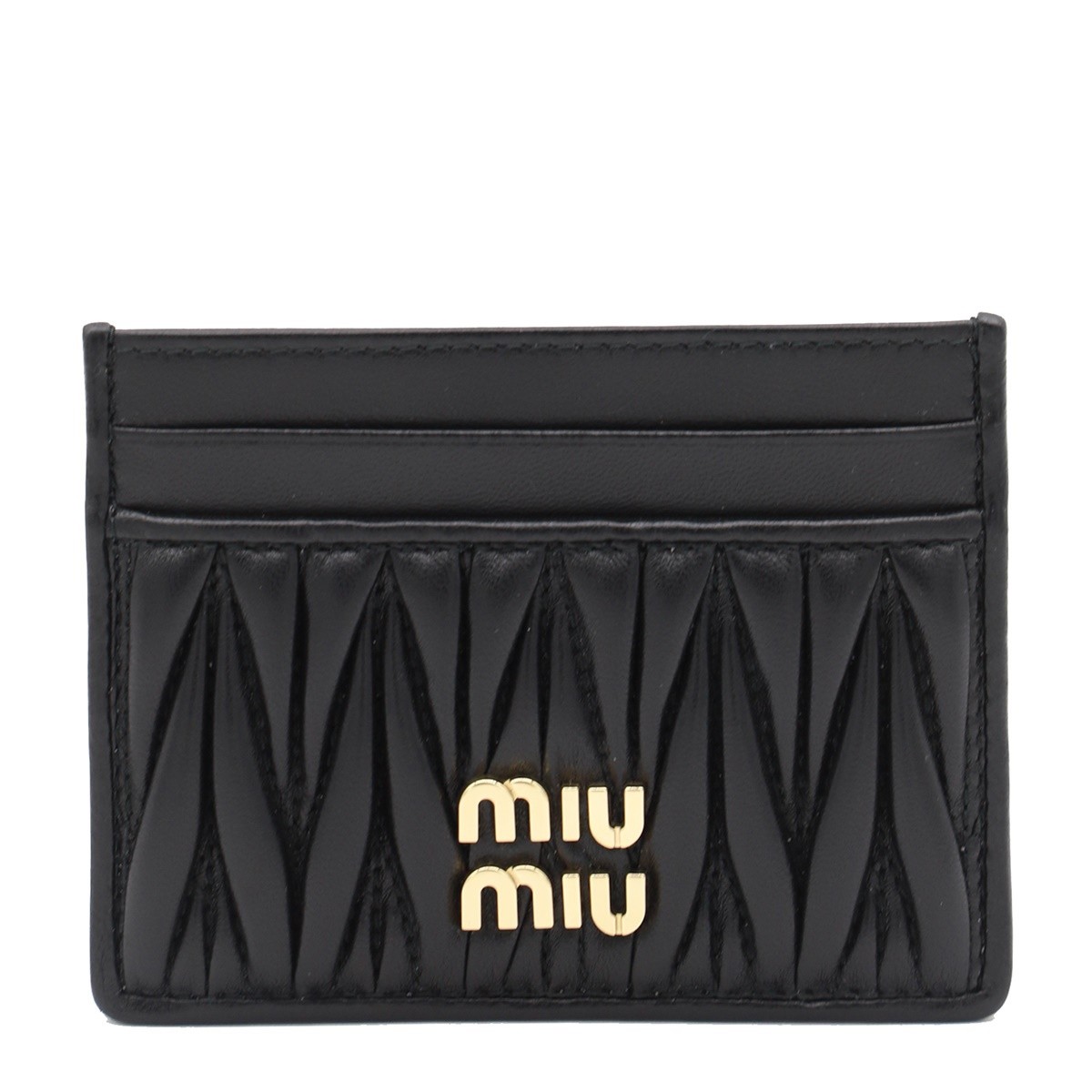 BLACK LEATHER CARD HOLDER