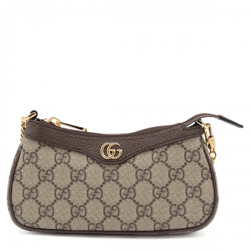 BEIGE OPHIDIA MINI BAG