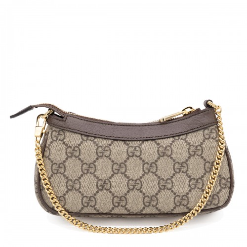 BEIGE OPHIDIA MINI BAG