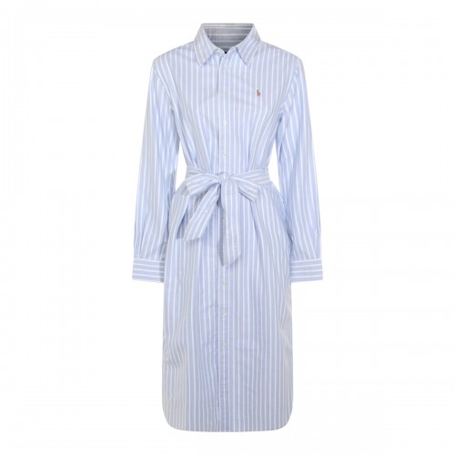 BLUE AND WHITE COTTON DRESS