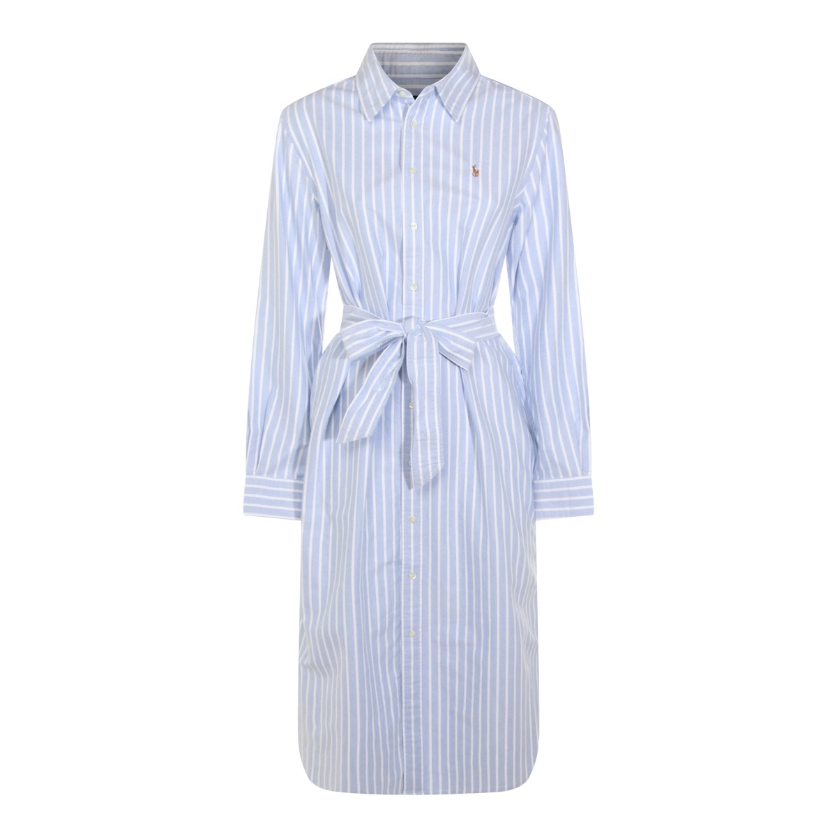 BLUE AND WHITE COTTON DRESS