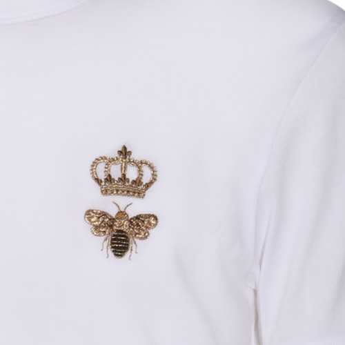 WHITE COTTON T-SHIRT