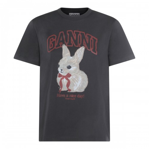 BLACK COTTON T-SHIRT