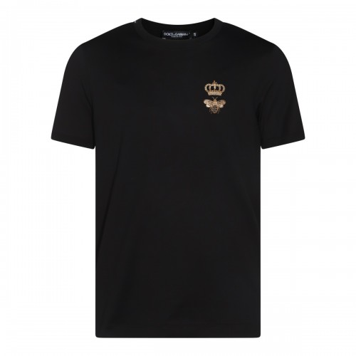 BLACK COTTON T-SHIRT