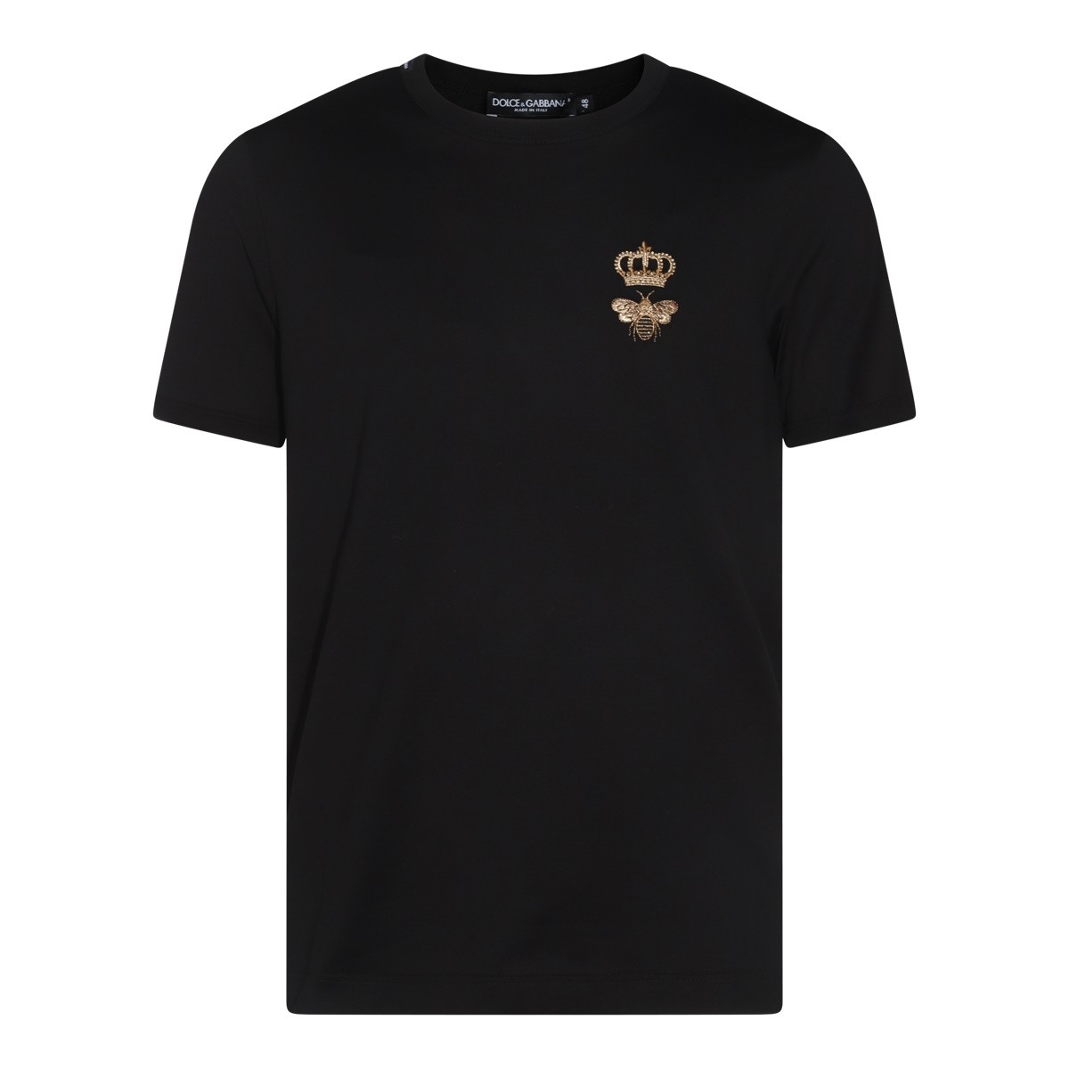 BLACK COTTON T-SHIRT