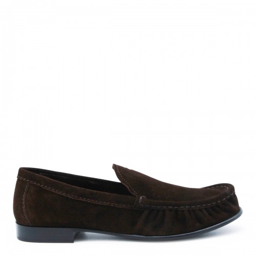 DARK BROWN LEATHER LOAFERS