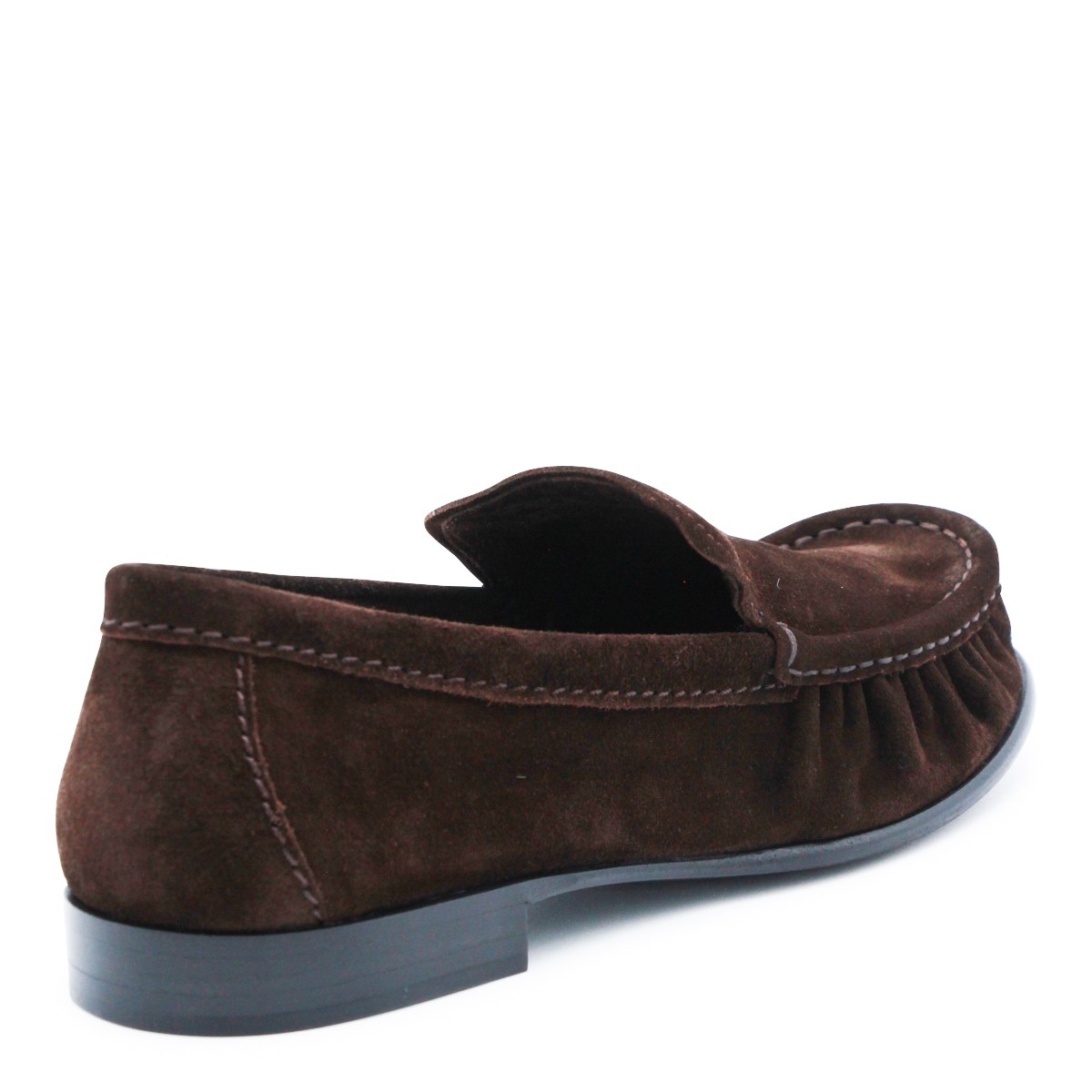 DARK BROWN LEATHER LOAFERS