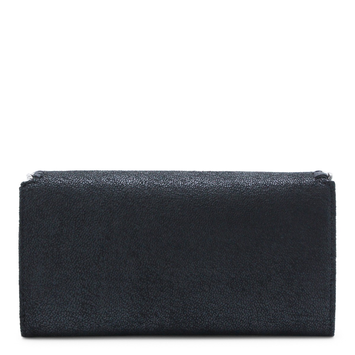BLACK FAUX LEATHER CONTINENTAL WALLET...