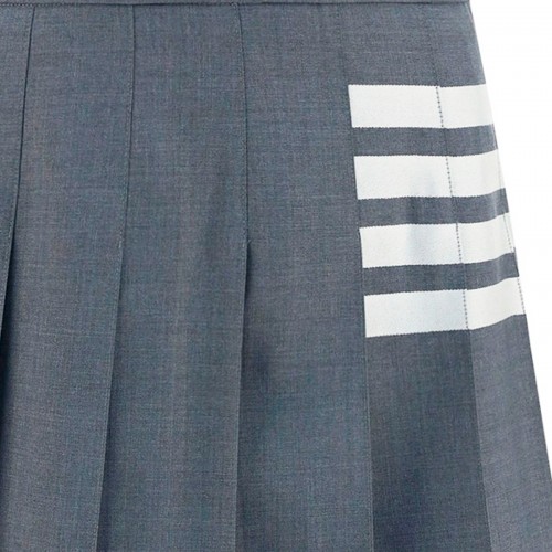 GREY AND WHITE WOOL SKIRT