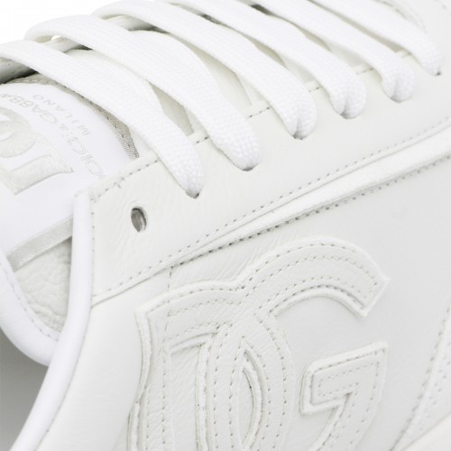 WHITE LEATHER SNEAKERS