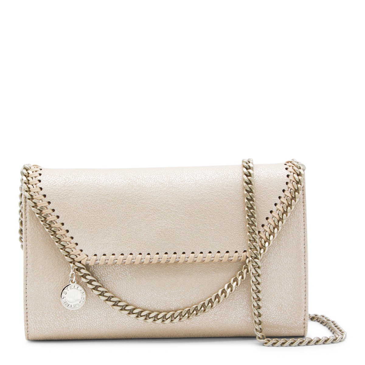 GOLD FAUX LEATHER FALABELLA MINI...