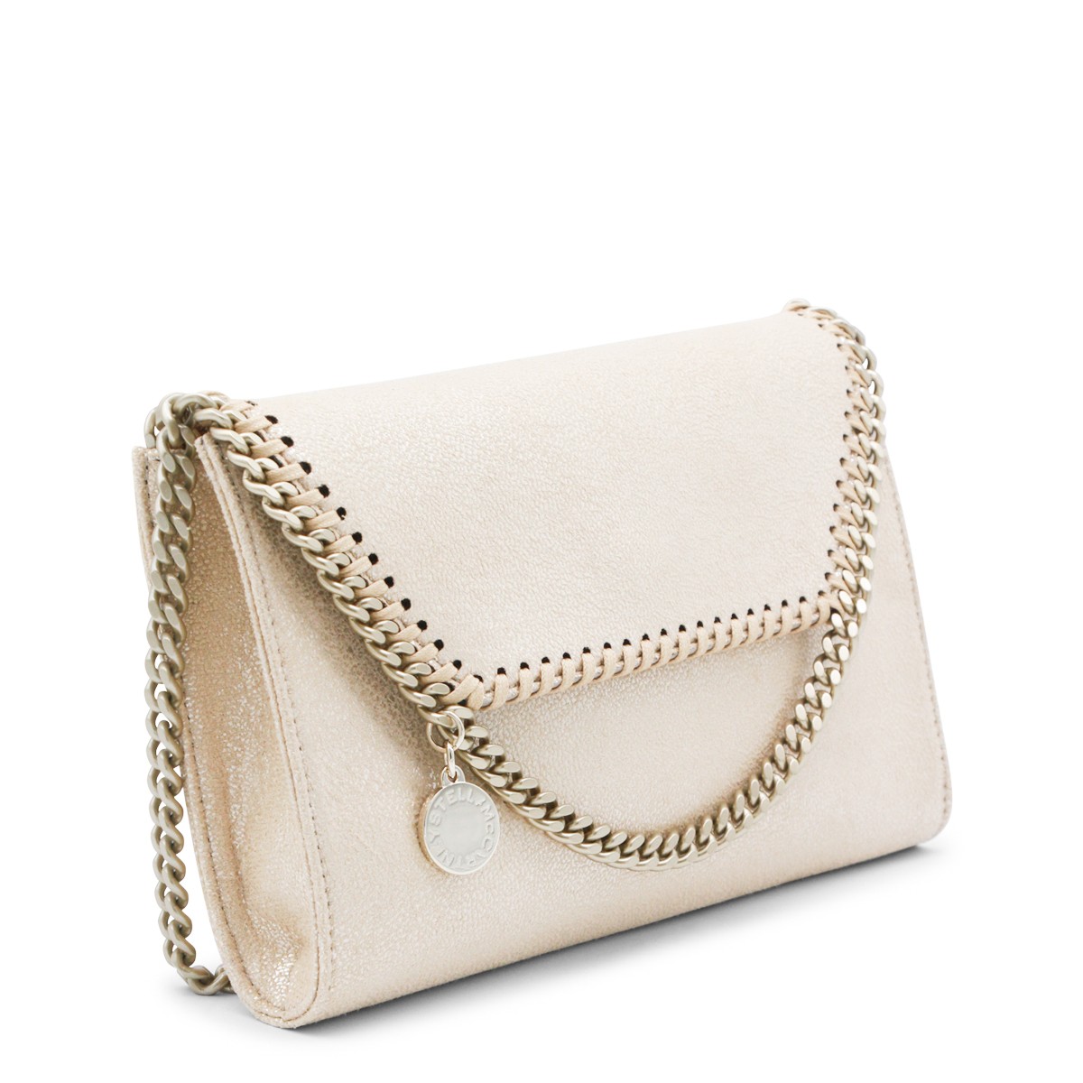 GOLD FAUX LEATHER FALABELLA MINI...