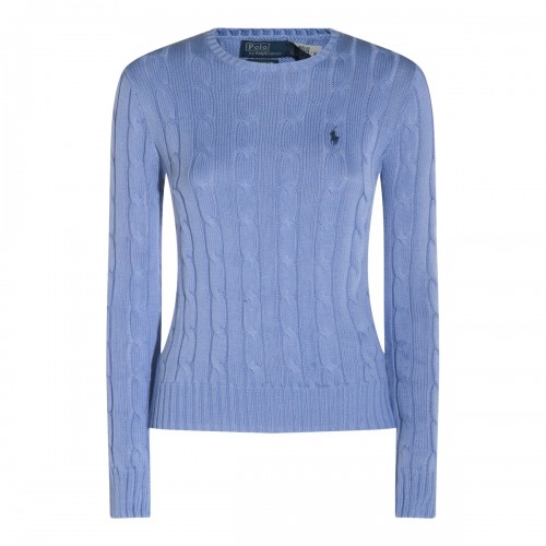 LIGHT BLUE COTTON KNITWEAR