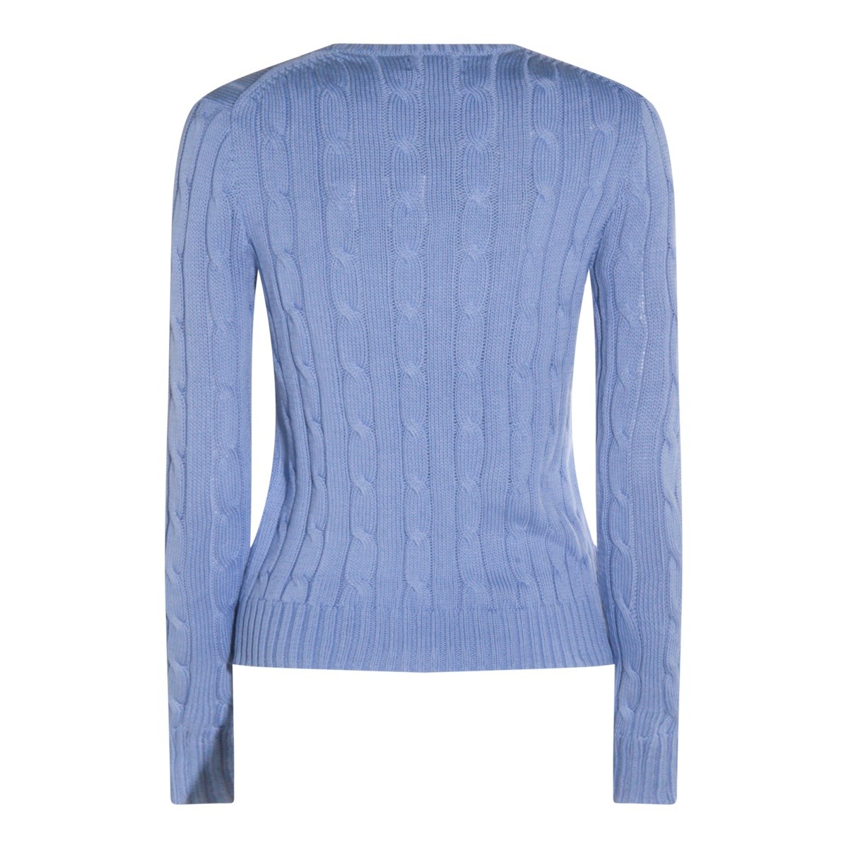 LIGHT BLUE COTTON KNITWEAR
