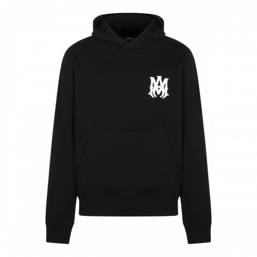 BLACK COTTON SWEATSHIRT