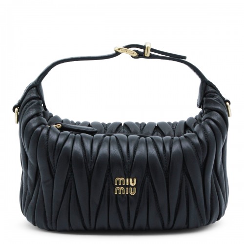 BLACK LEATHER MINI BAG