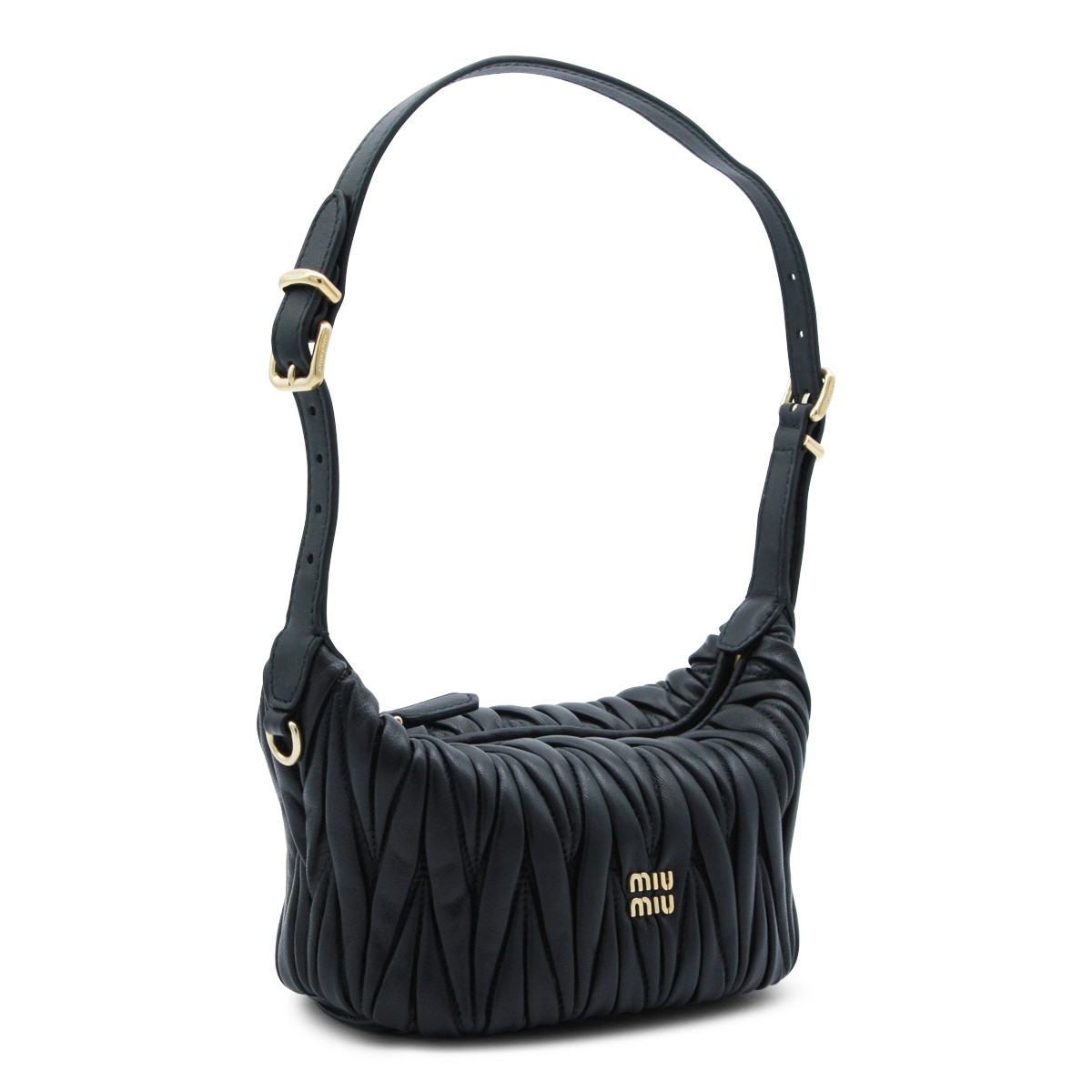 BLACK LEATHER MINI BAG
