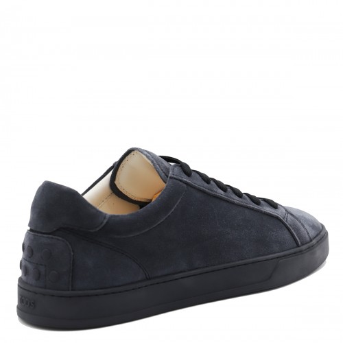 BLUE LEATHER SNEAKERS