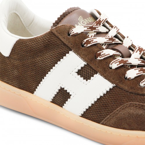 BROWN LEATHER SNEAKERS