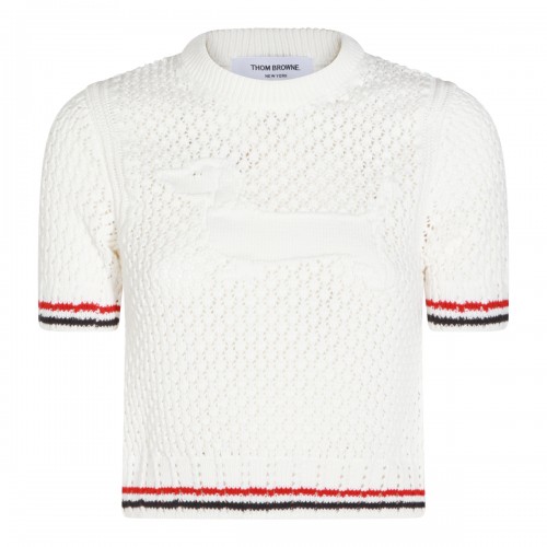 WHITE COTTON KNITWEAR