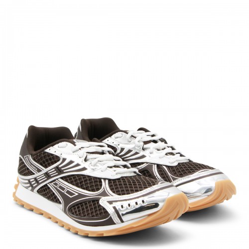 BROWN AND SILVER SNEAKERS 2