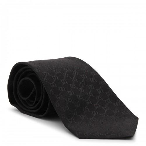 BLACK SILK TIE