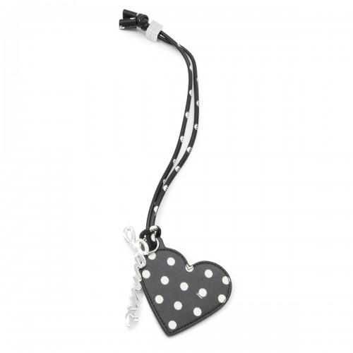 BLACK LEATHER KEYRING 2