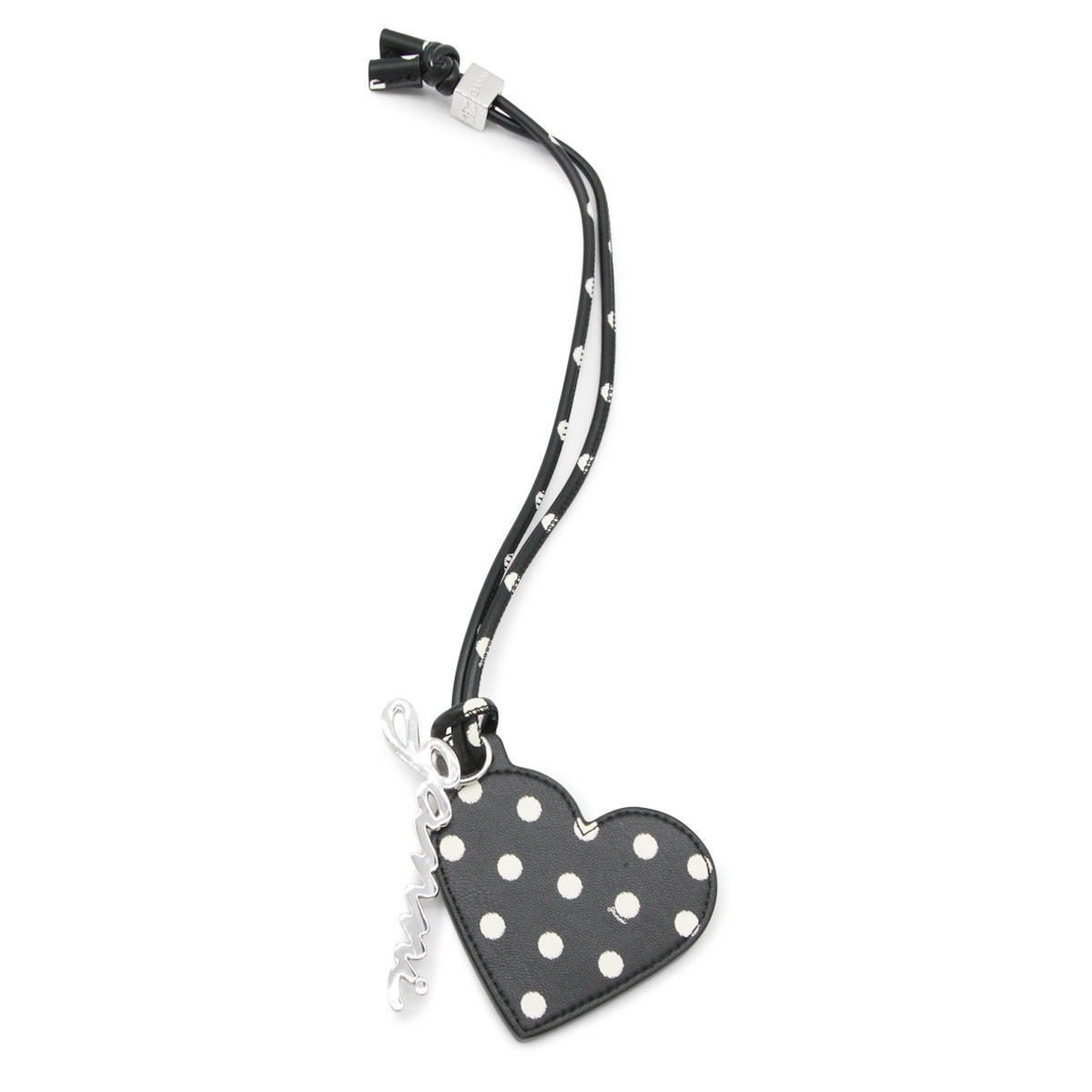 BLACK LEATHER KEYRING